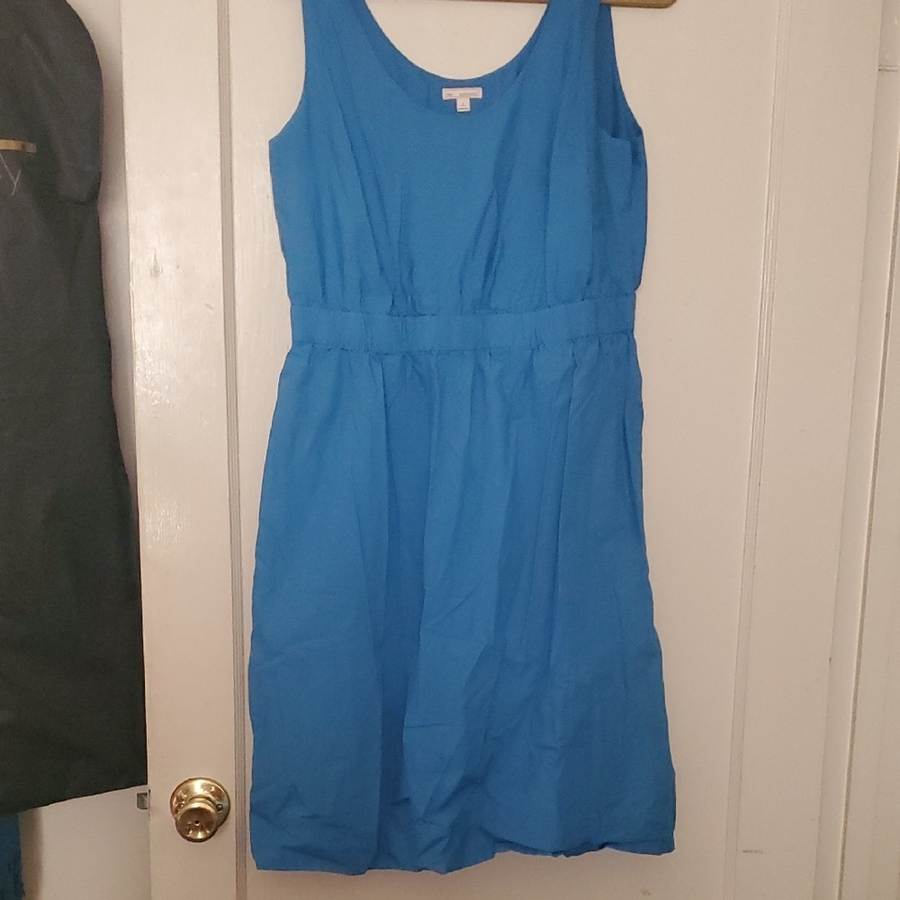 GAP Sleeveless Midi Dress in Bright Blue